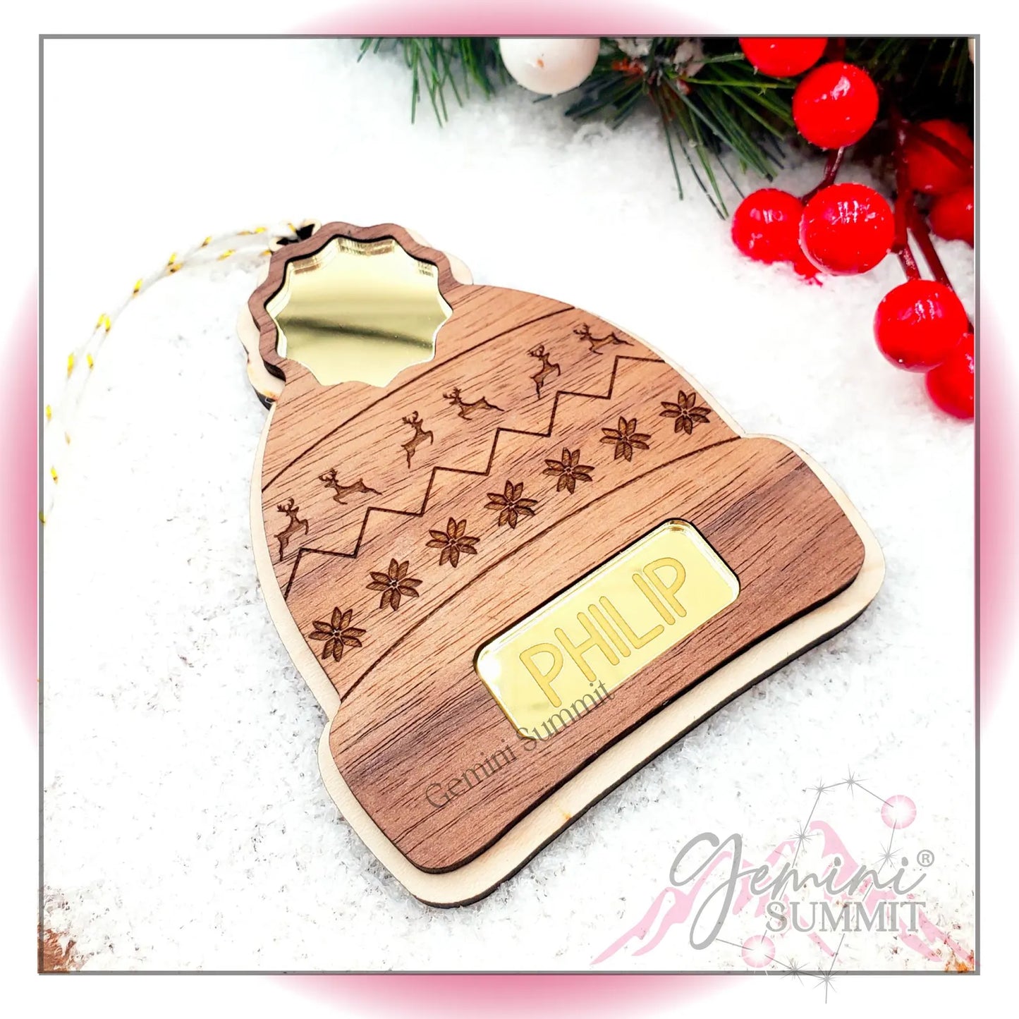 Beanie Christmas Ornament