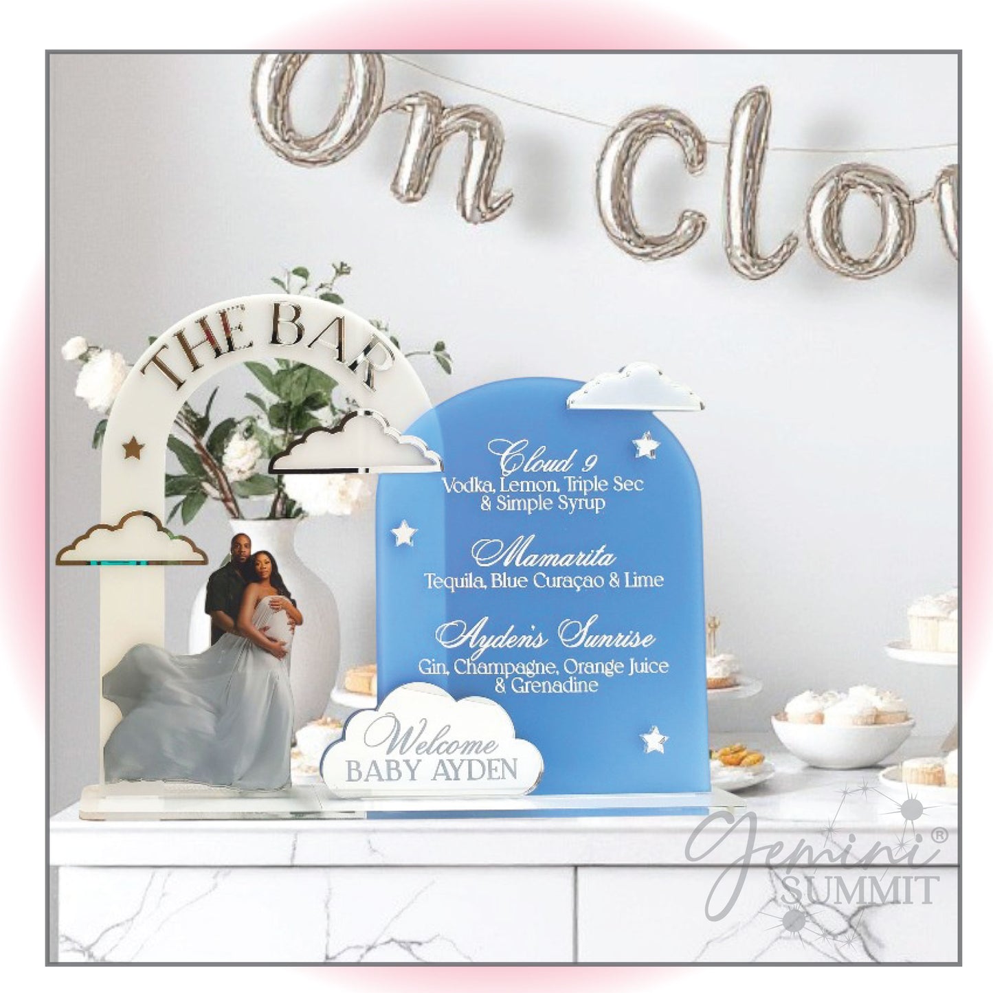 On Cloud 9 Photo Bar Menu