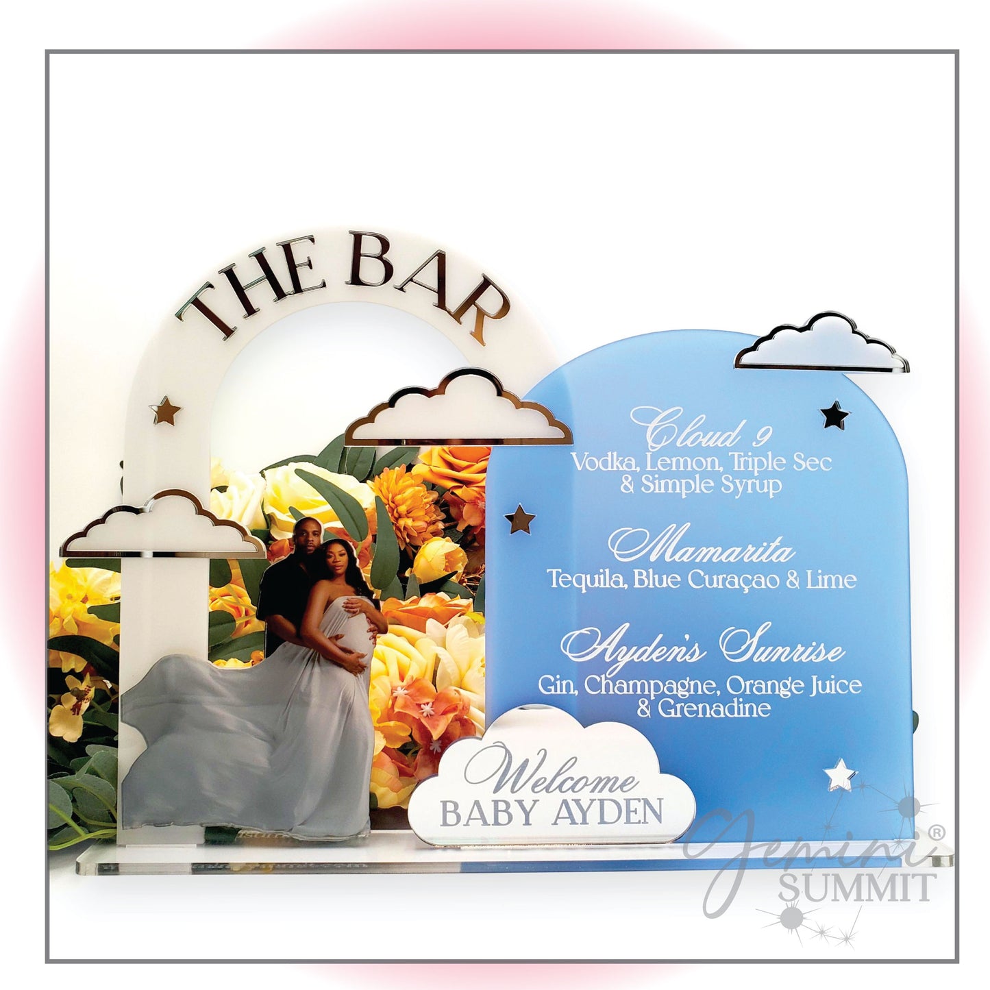 On Cloud 9 Photo Bar Menu