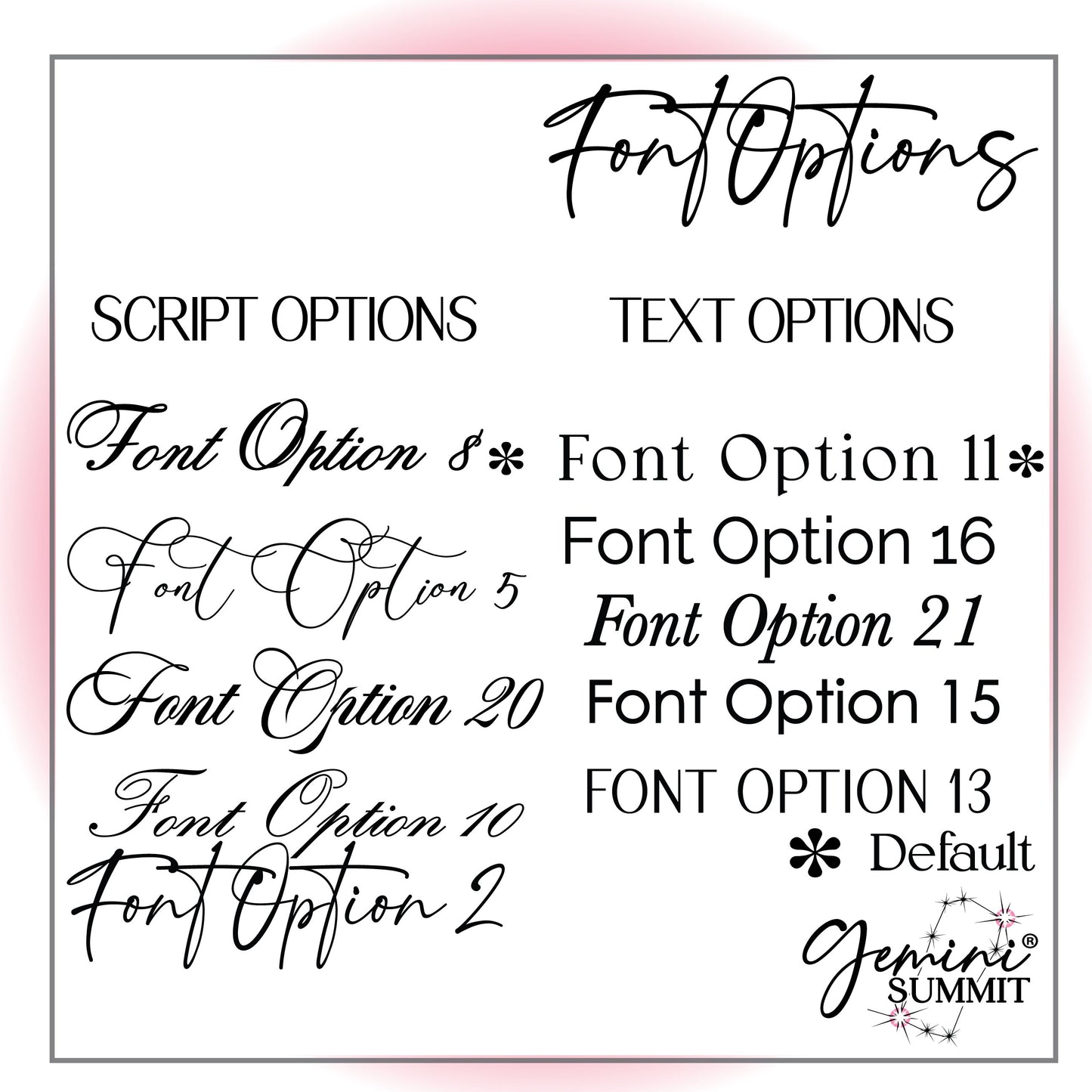 On Cloud 9 Photo Bar Menu