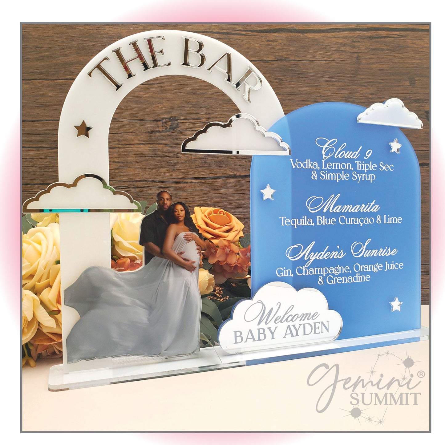 On Cloud 9 Photo Bar Menu