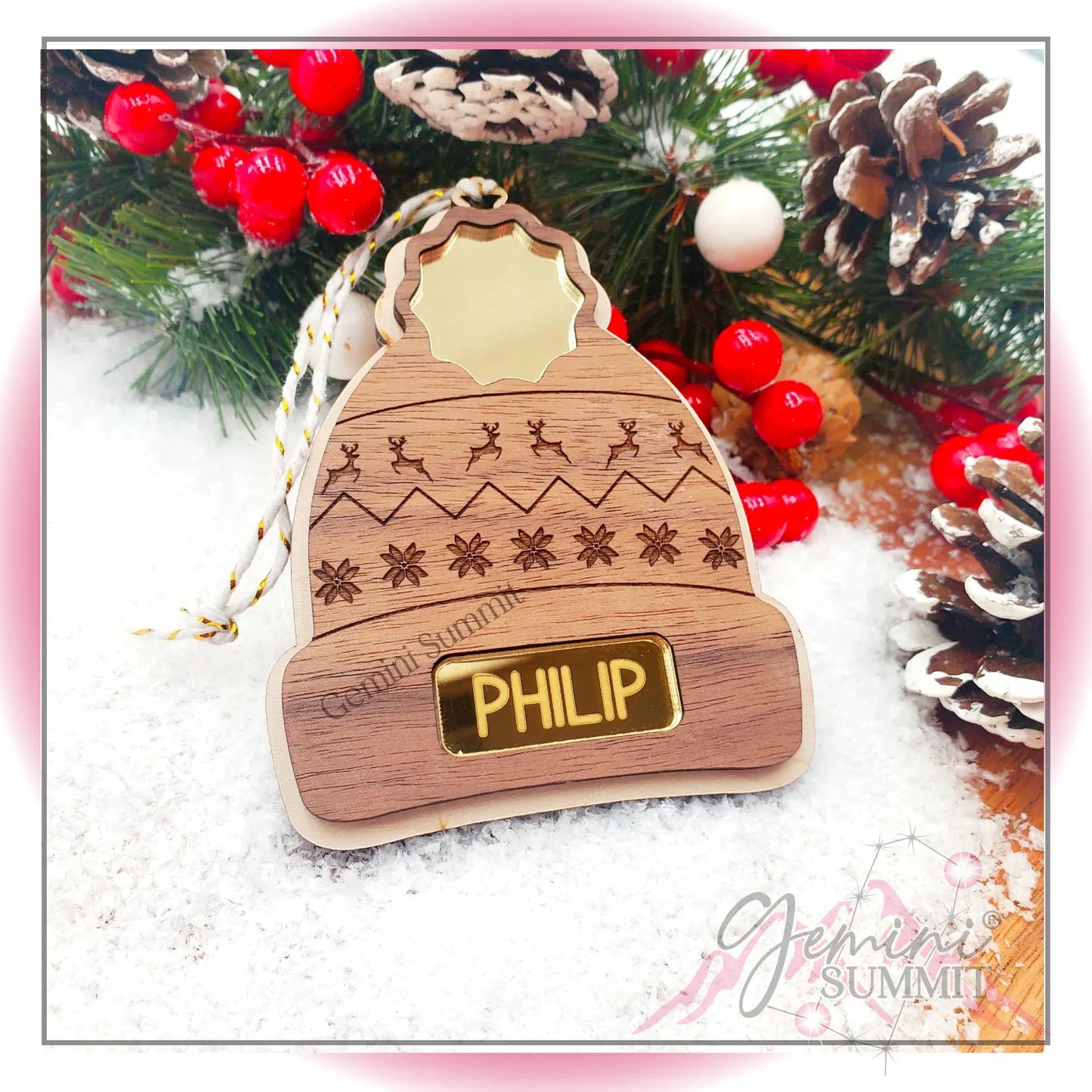 Beanie Christmas Ornament