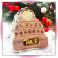 Beanie Christmas Ornament