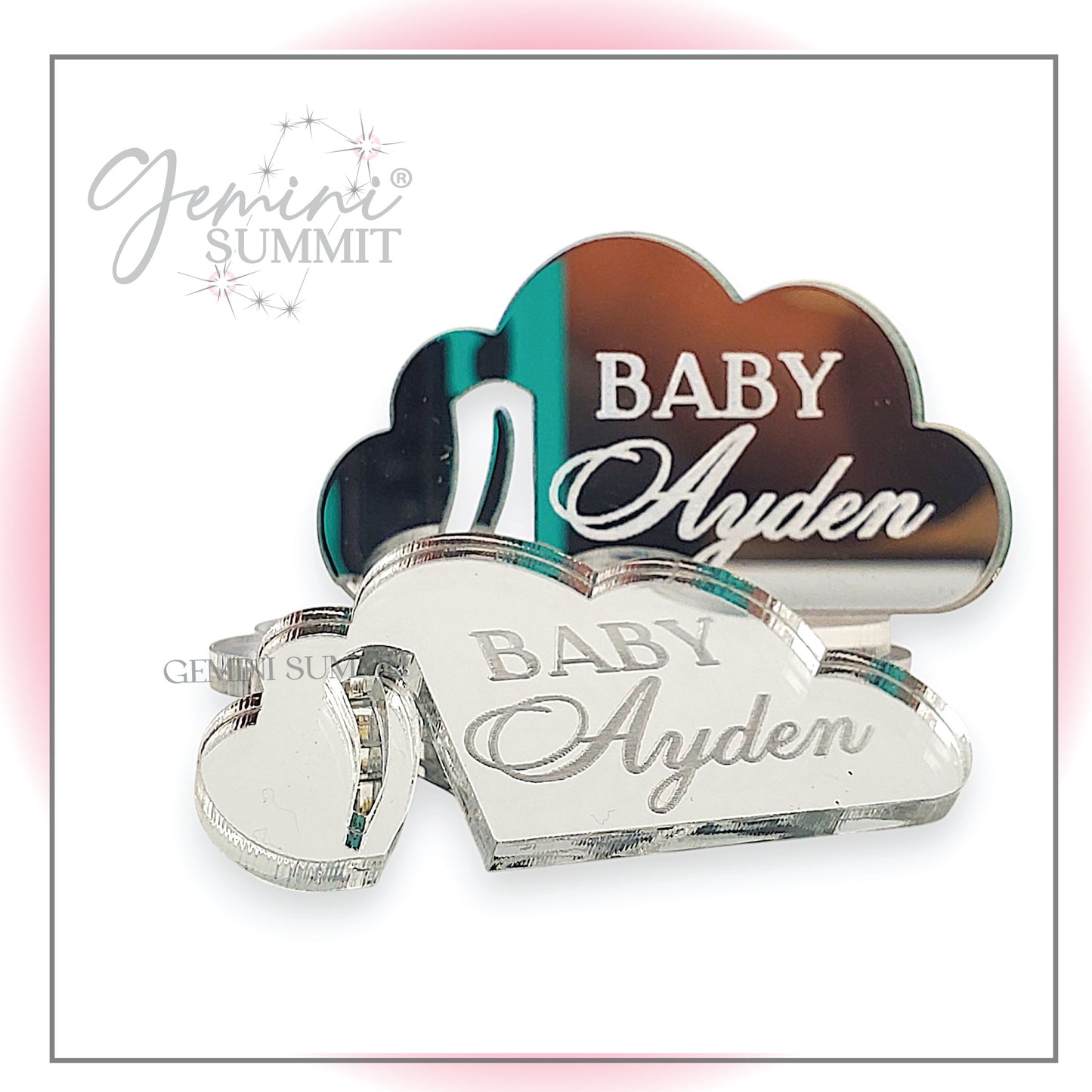 Cloud  Custom Drink Tags