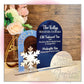 Winter Wonderland Snowflake Acrylic Bar Menu Sign