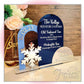 Winter Wonderland Snowflake Acrylic Bar Menu Sign