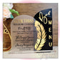 Roaring 20's Feather Acrylic Bar Menu Sign