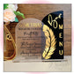 Roaring 20's Feather Acrylic Bar Menu Sign