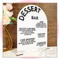 Dessert Minimalist Custom Bar Menu Sign