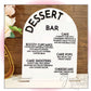 Dessert Minimalist Custom Bar Menu Sign