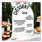 Dessert Minimalist Custom Bar Menu Sign