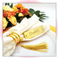 Place Setting Escort Card with Tassel