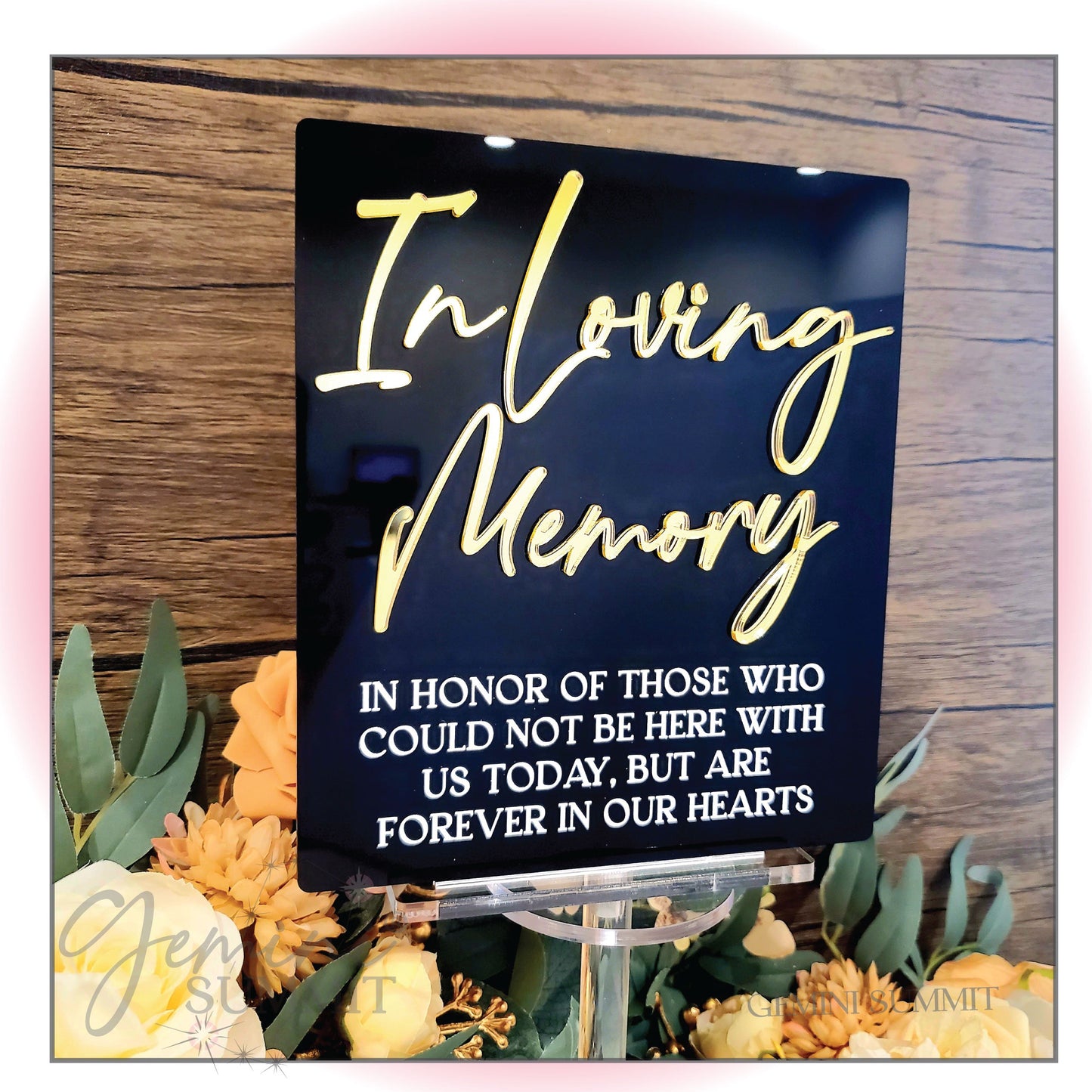 In Loving Memory Table Sign