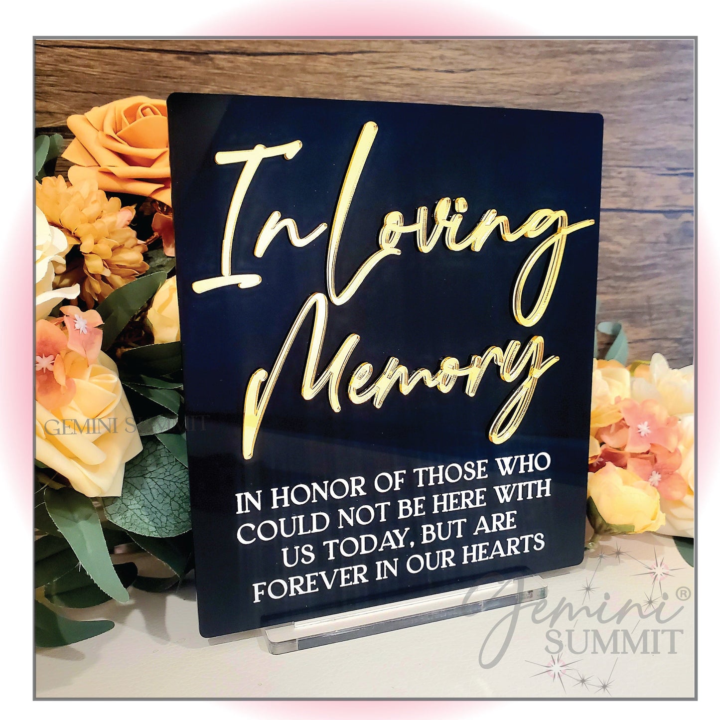 In Loving Memory Table Sign