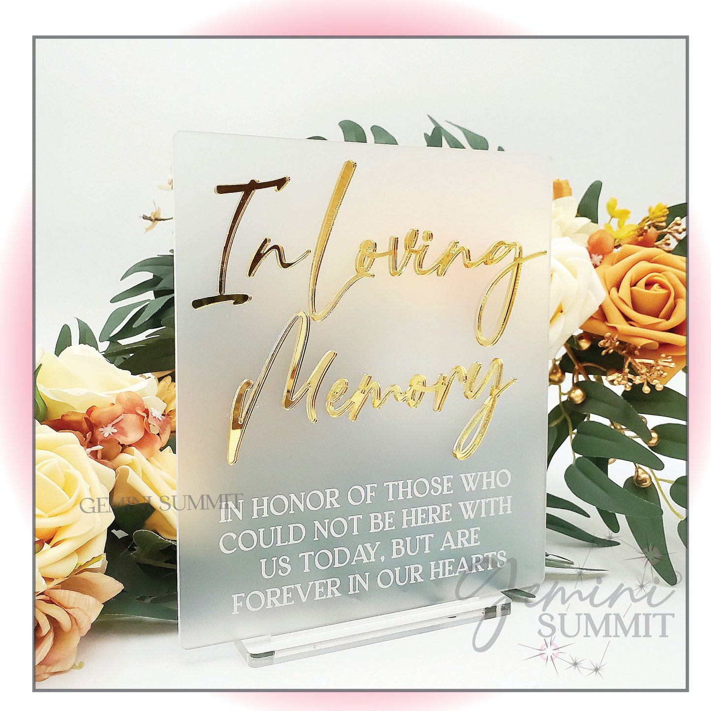 In Loving Memory Table Sign