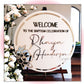 Magnolia Flower Welcome Sign