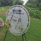 Magnolia Flower Welcome Sign