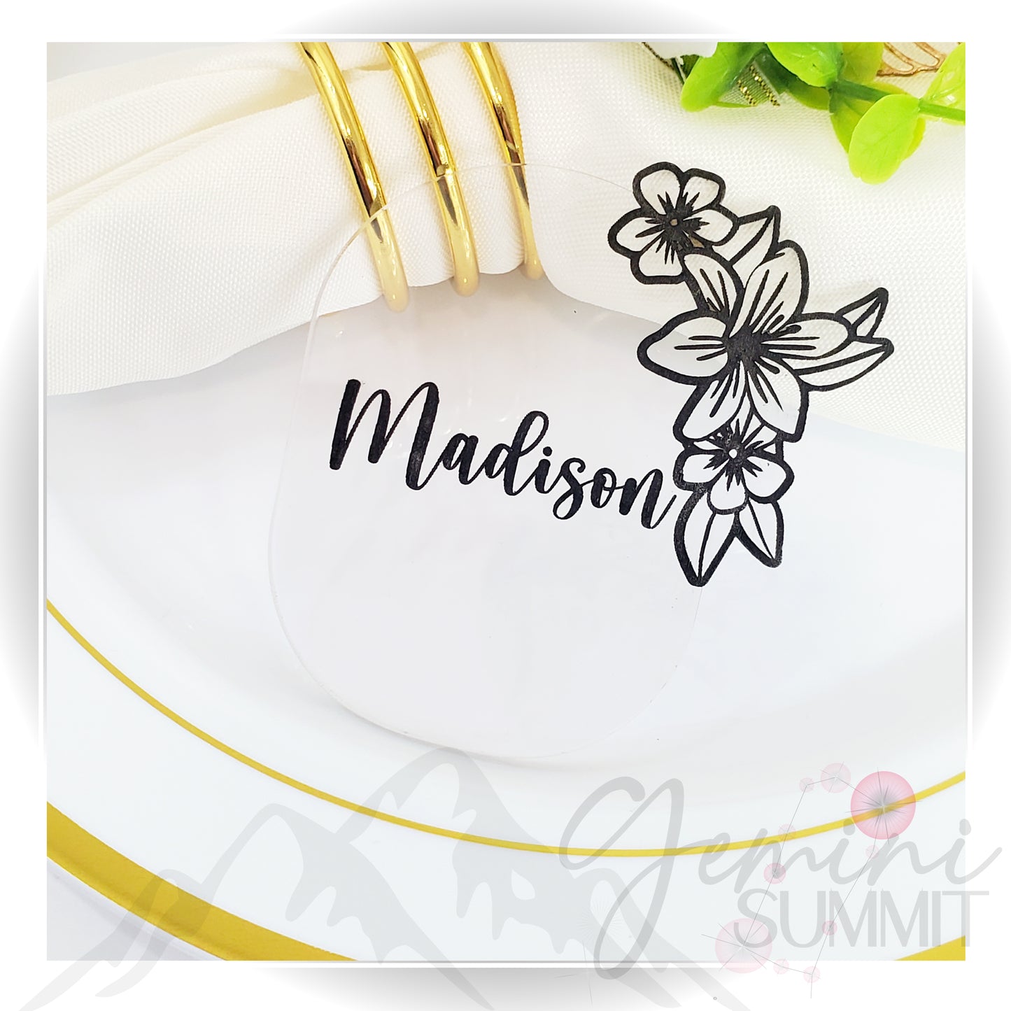 Lily Flower Place Setting