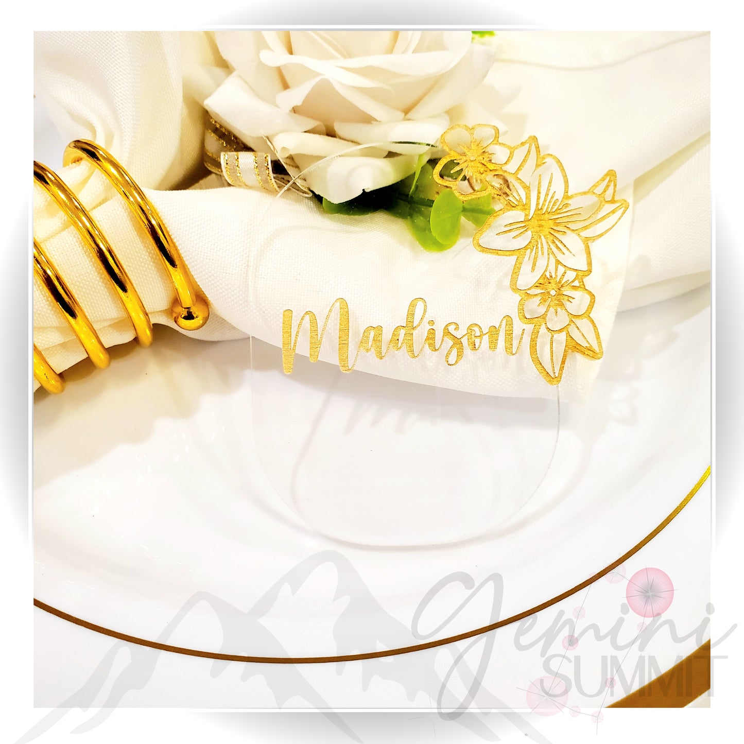 Lily Flower Place Setting