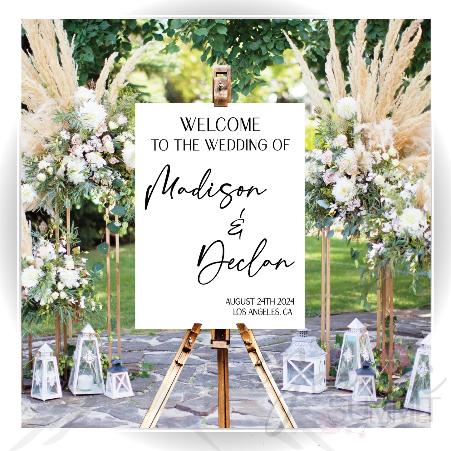 Wedding Welcome Acrylic Sign