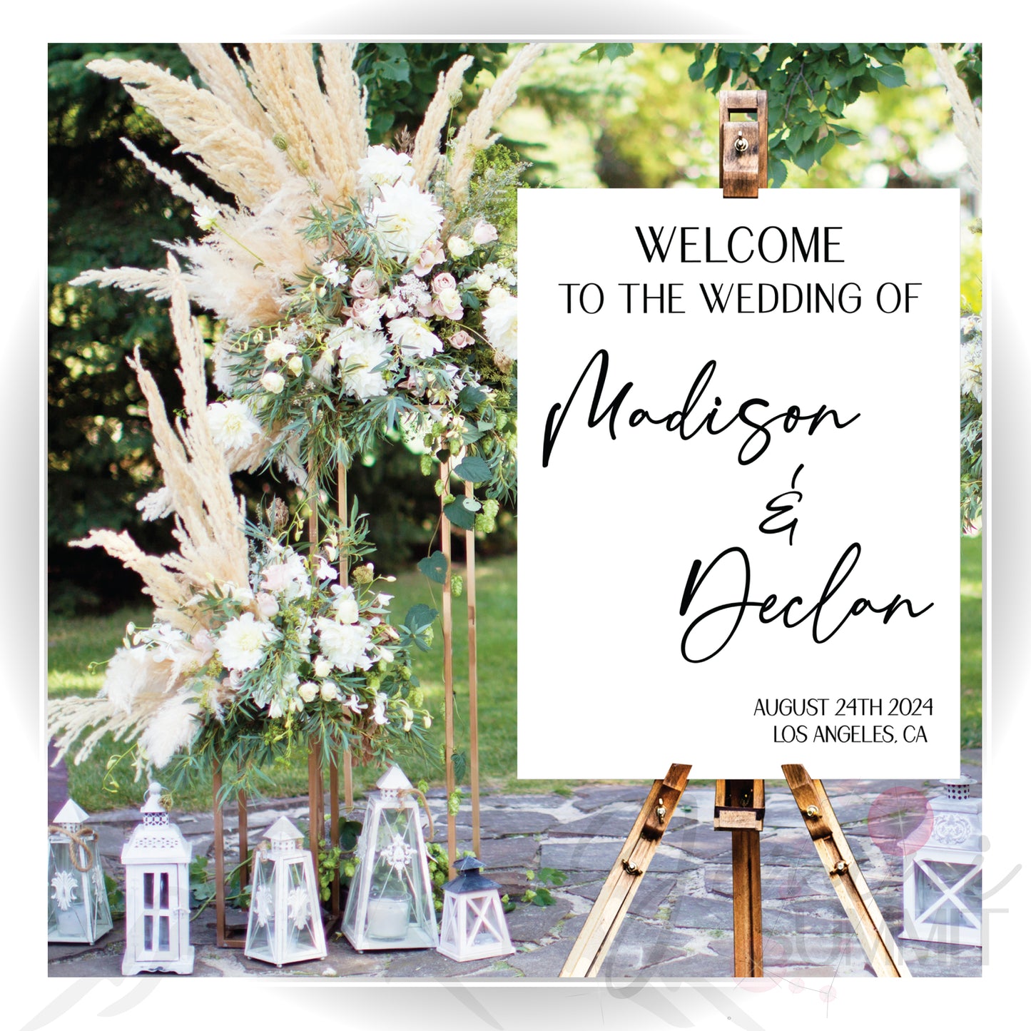 Wedding Welcome Acrylic Sign